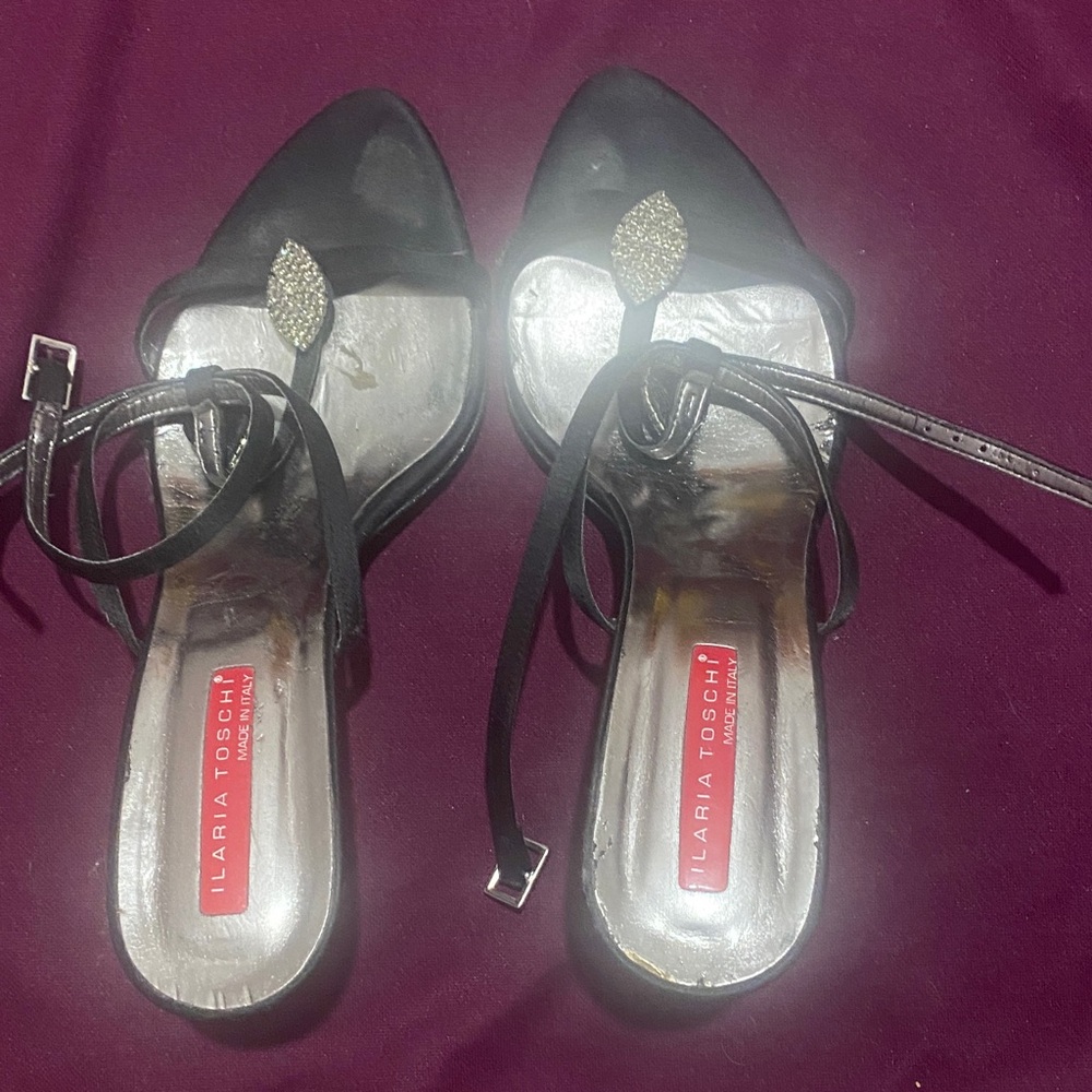 Black Women's Strappy Heels